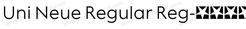 Uni Neue Regular Reg字体转换